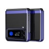 eng pl Plating Case for Samsung Galaxy Z Flip 4 cover with metallic frame blue 108078 2