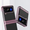 eng pl Plating Case for Samsung Galaxy Z Flip 4 cover with metallic frame blue 108078 3