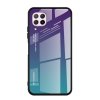 pol pm Gradient Glass etui pokrowiec nakladka ze szkla hartowanego Huawei P40 Lite Nova 7i Nova 6 SE zielono fioletowy 60544 1