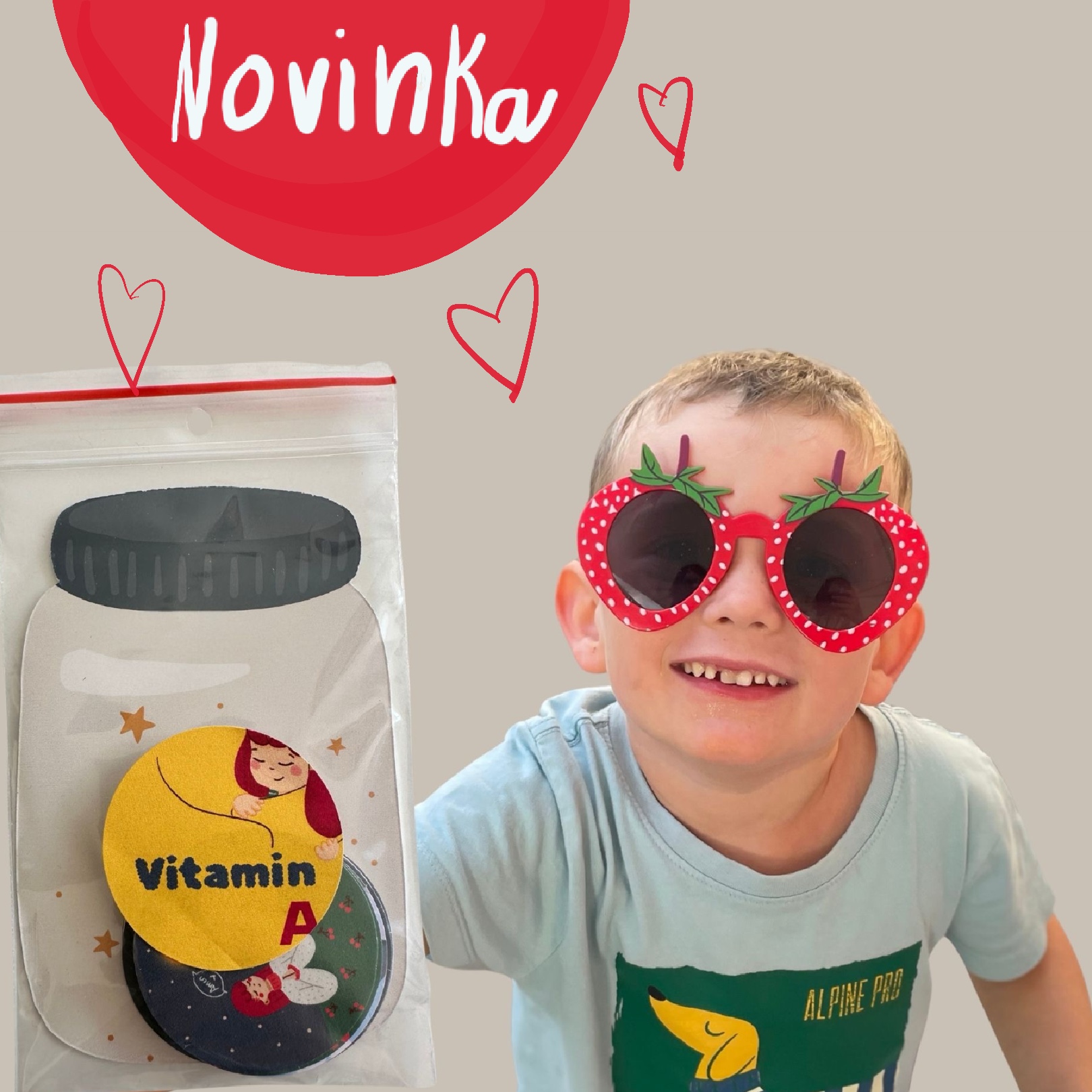 Samolepky Vitamín