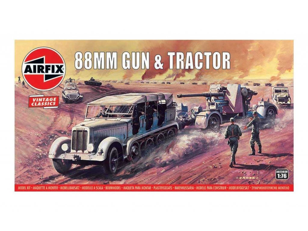 Classic Kit VINTAGE military A02303V - 88mm Flak Gun & Tractor (1:76)