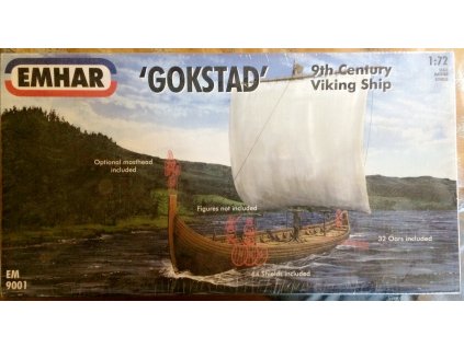 EMHAR Gokstad - Viking ship 1:72, HiSModel 01