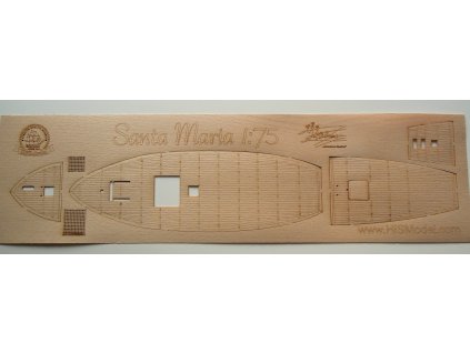 Heller Santa Maria 1:75, HiSModel, deck beech 01