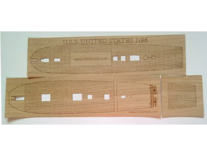 Revell united States 1:96, HiSModel, deck oak 01