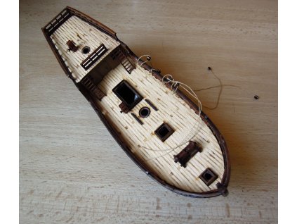 HiSModel Caravela Portuguesa wooden deck beech 01