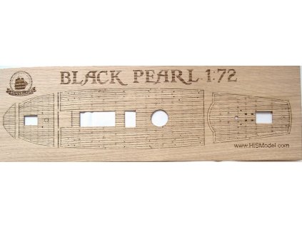 Revell Black Pearl 1:72, HiSModel wooden deck beech 01
