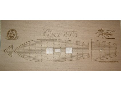 Heller Nina 1:75, HiSModel, deck beech 01