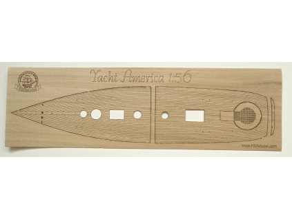 Revell yacht America 1:56, HiSModel, - deck oak 01