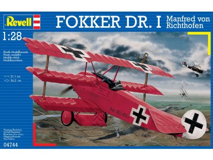 Plastic ModelKit letadlo 04744 - Fokker Dr.I 'Richthofen' (1:28)