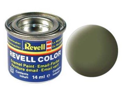 Barva Revell emailová - 32168: matná tmavě zelená (dark green mat RAF)