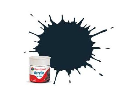 Humbrol barva akryl železniční AB2414 - No RC414 Executive Dark Grey - Matt - 14ml