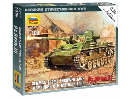 Wargames (WWII) tank 6162 - Panzer III Flamethrower Tank (1:100)