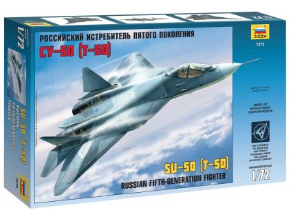 Model Kit letadlo 7275 - Sukhoi T-50 Russian Stealth Fighter (1:72)