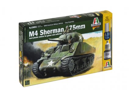 Wargames tank 15751 - M4 SHERMAN 75mm (1:56)