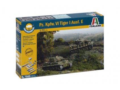 Fast Assembly tanky 7505 - Pz.Kpfw.VI TIGER I Ausf.E (1:72)