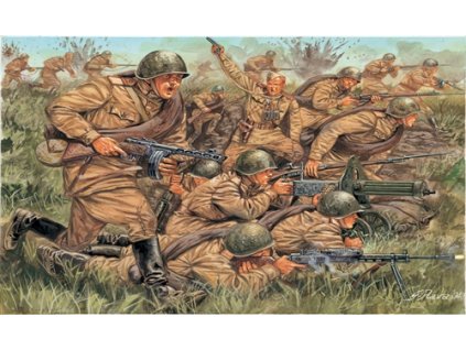 Model Kit figurky 6057 - WWII - RUSSIAN INFANTRY (1:72)