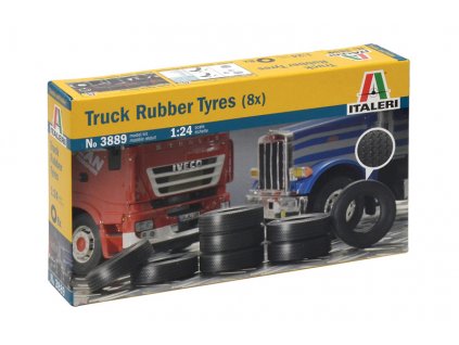 Model Kit doplňky 3889 - TRUCK RUBBER TYRES (8x) (1:24)