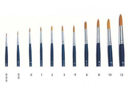 Brush Synthetic Round 51202 - kulatý syntetický štětec (velikost 00)
