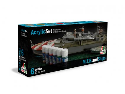 Sada akrylových barev 434AP - M.T.B. and SHIPS 6 ks