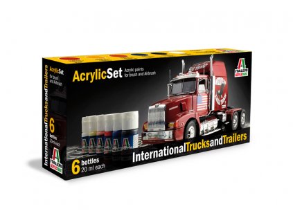 Sada akrylových barev 435AP - INTERNATIONAL TRUCKS & TRAILERS 6 ks