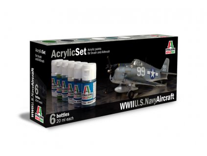 Sada akrylových barev 439AP - WWII U.S. NAVY AIRCRAFT 6 ks