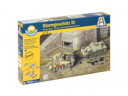 Fast Assembly tanky 7522 - STURMGESCHUTZ III (1:72)