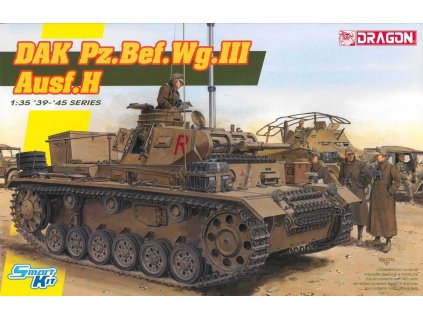 Model Kit tank 6901 - DAK Pz.Bef.Wg.III Ausf.H (Smart Kit) (1:35)