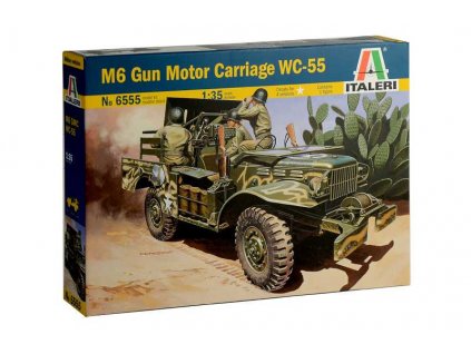Model Kit military 6555 - M6 GUN MOTOR CARRIAGE WC-55 (1:35)