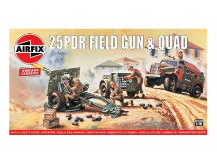 Classic Kit VINTAGE military A01305V - 25pdr Field Gun & Quad (1:76)