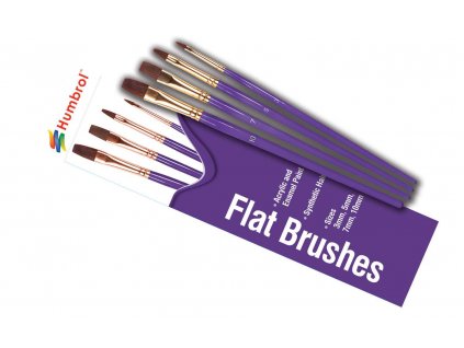 Humbrol Flat Brush pack AG4305 - sada plochých štětců (velikost 3/5/7/10)