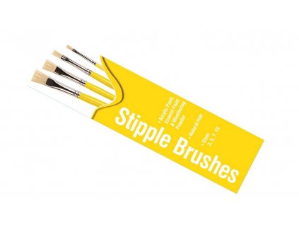 Humbrol Stipple Brush pack AG430 - sada plochých štětců (velikost 3/5/7/10)