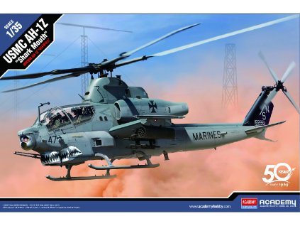 Model Kit vrtulník 12127 - USMC AH-1Z "Shark Mouth" (1:35)