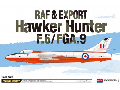 Model Kit letadlo 12312 - RAF & Export Hawker Hunter F.6/FGA.9 (1:48)