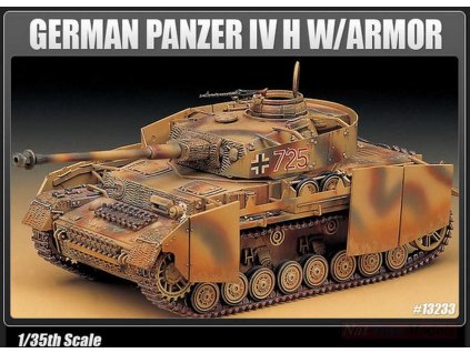 Model Kit tank 13233 - GERMAN PANZER IV H W/ARMOR (1:35)