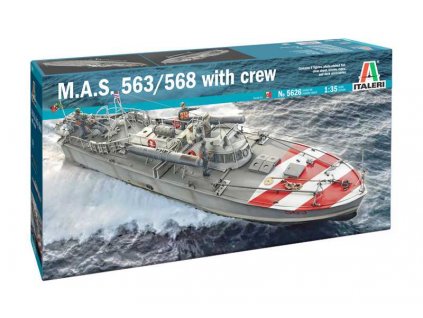 Model Kit loď 5626 - M.A.S. 563/568 with crew (1:35)