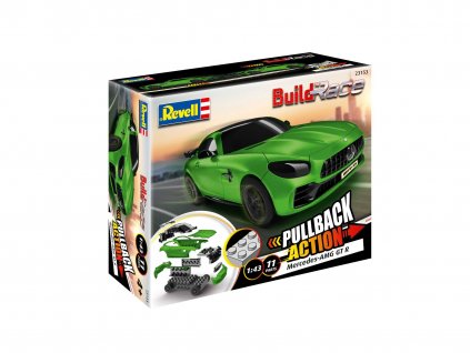 Build 'n Race auto 23153 - Mercedes-AMG GT R (zelený) (1:43)