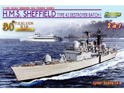 Model Kit loď 7133 - HMS SHEFFIELD (FALKLANDS WAR) (1:700)