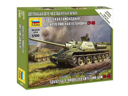 Model kit military 6289 - Su-85 (Snap Fit) (1:100)