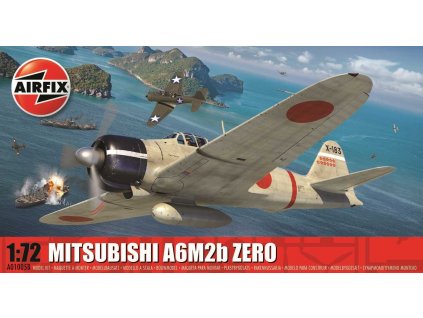 Classic Kit letadlo A01005B - Mitsubishi A6M2b Zero (1:72)