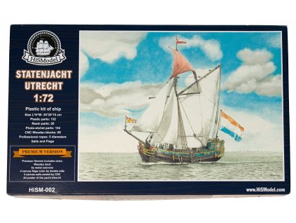 HiSModel Statenjacht Utrecht 1:72, Premium version - model lodi 01