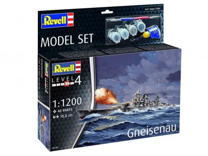 ModelSet loď 65181 - Battleship Gneisenau (1:1200)