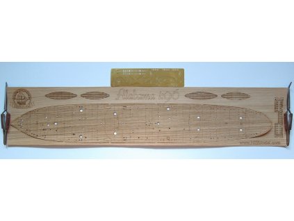 Revell Alabama 1:96 - HiSModel- wooden deck, dřevěná paluba dubová 01