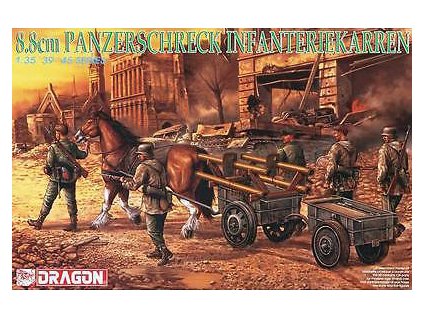 Model Kit figurky 6104 - 8.8CM PANZERSCHRECK INFANTERIEKARREN (1:35)
