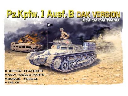 Model Kit tank 6207 - Pzkpfw. I Ausf. B, DAK Version (1:35)