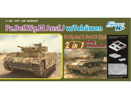 Model Kit tank 6628 - Pz.Bef.Wg.III Ausf.J / Pz.III Ausf.J (Tp) Early Production (2 in 1) (1:35)