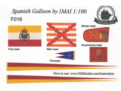 IMAI Spanish Galleo 1:100, HiSModel - flags 01