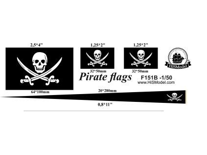 HiSModel - the flags, Pirate flags B 1-50 02