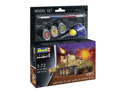 ModelSet military 63293 - sWS with Flak43 and Sd.Ah58 Ammo Trailer (1:72)