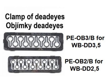 Zvezda Mercury 1:100 - clamp of deadeyes