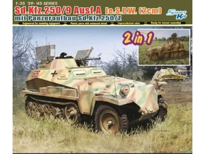 Model Kit military 6859 - Sd.Kfz.250/9 le.S.P.W. mit PANZERAUFBAU Sd.Kfz.250/Z (1:35)